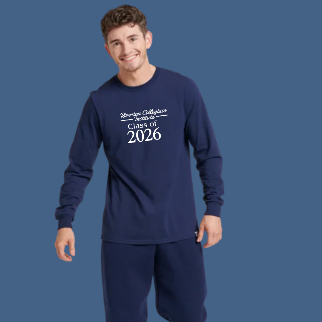 Riverton Collegiate Class of 2026 Russell Athletic Cotton Performance Long Sleeve T-Shirt