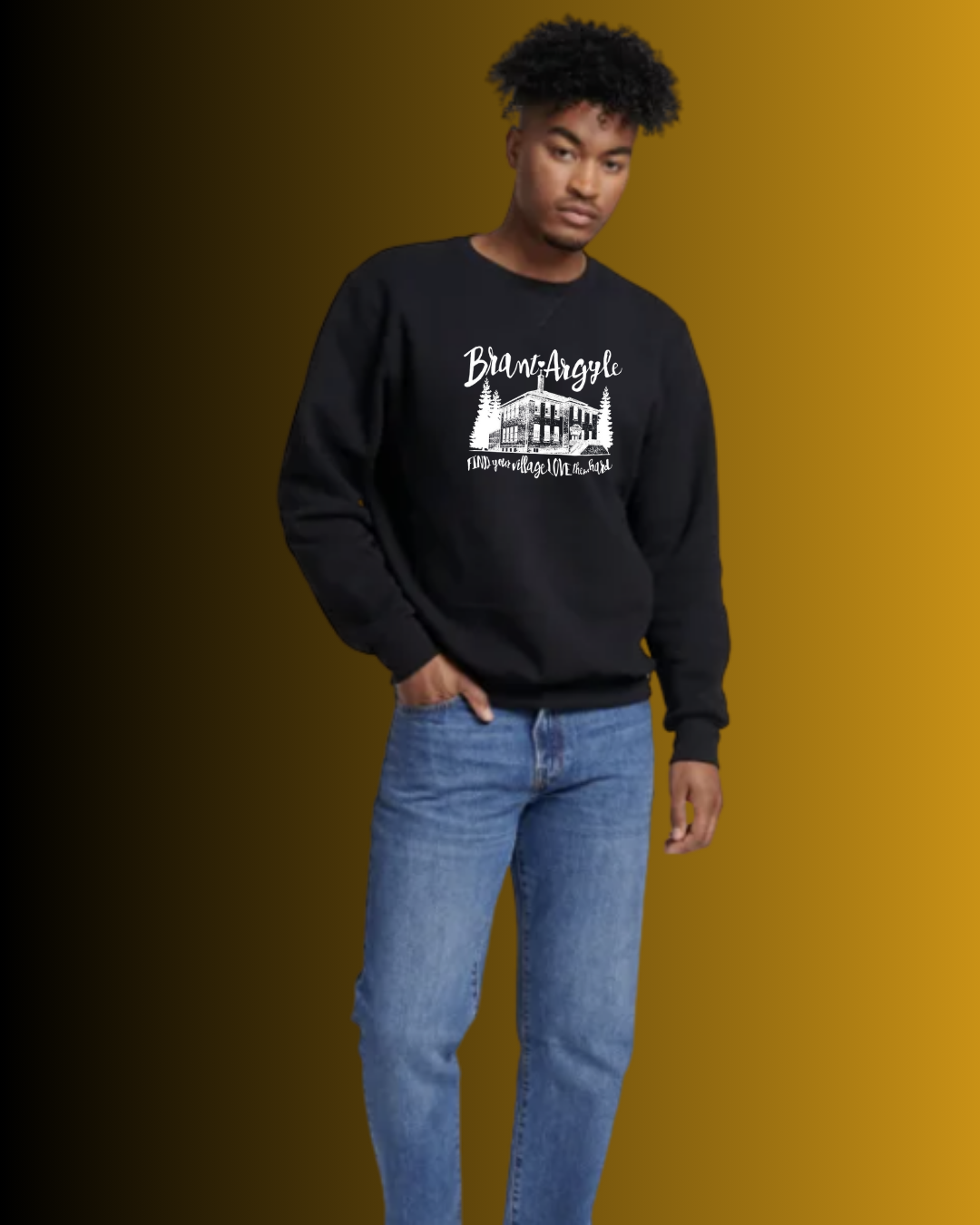 Brant-Argyle Russell Athletic Dri-Power® Fleece Crew Sweatshirt