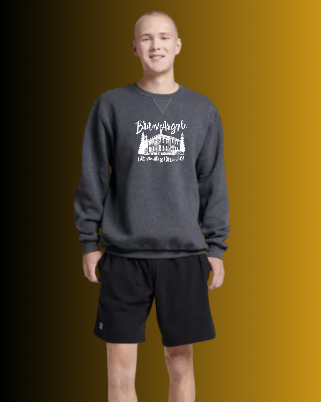 Brant-Argyle Russell Athletic Dri-Power® Fleece Crew Sweatshirt