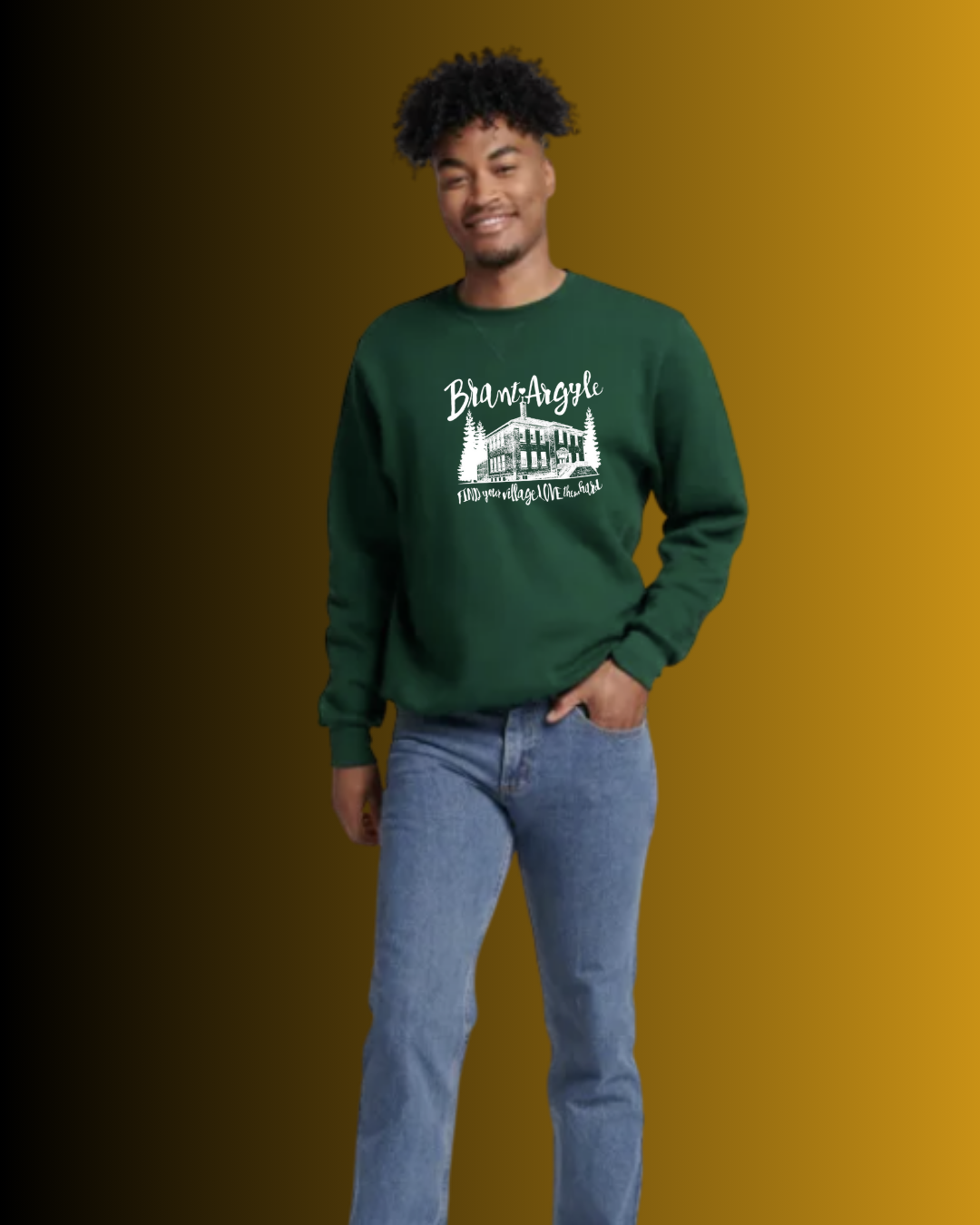 Brant-Argyle Russell Athletic Dri-Power® Fleece Crew Sweatshirt