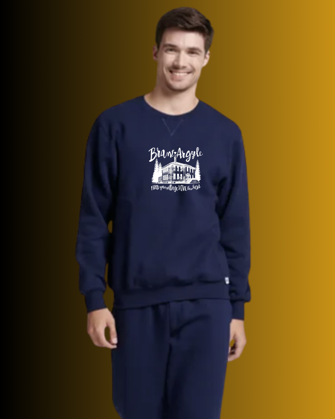 Brant-Argyle Russell Athletic Dri-Power® Fleece Crew Sweatshirt