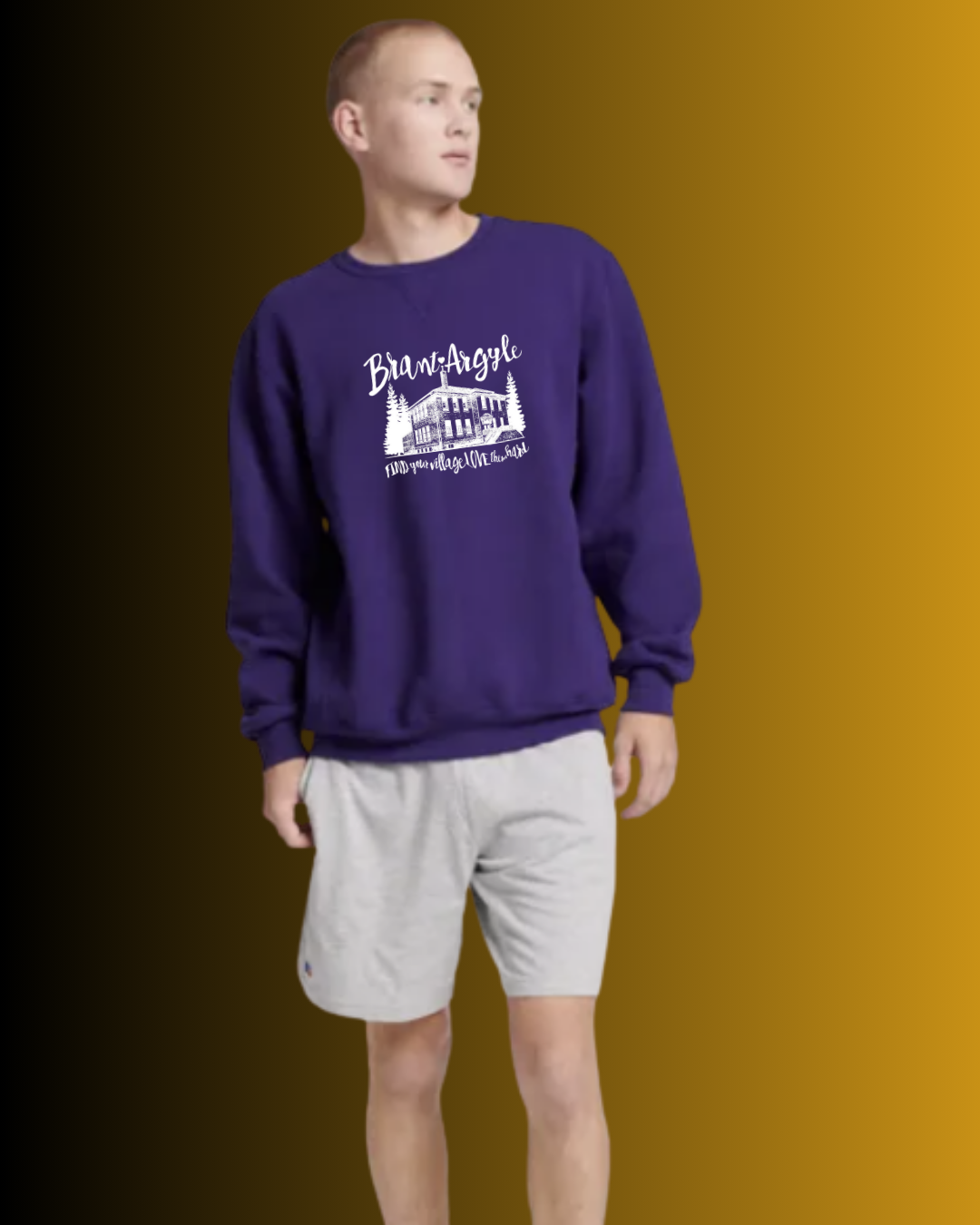 Brant-Argyle Russell Athletic Dri-Power® Fleece Crew Sweatshirt