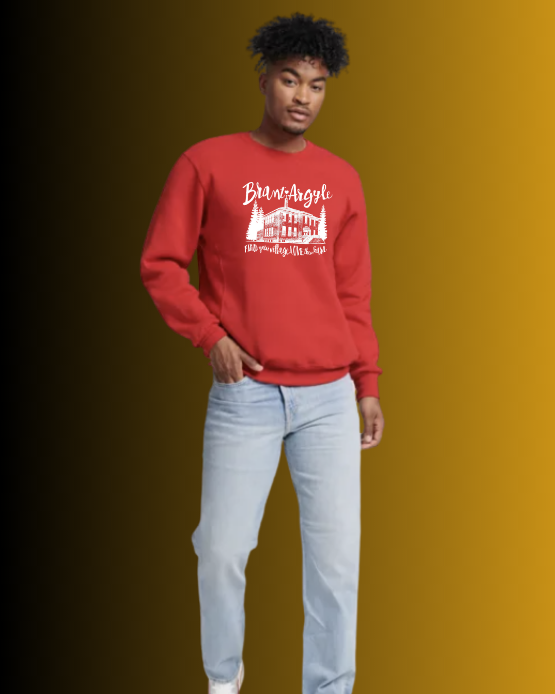 Brant-Argyle Russell Athletic Dri-Power® Fleece Crew Sweatshirt