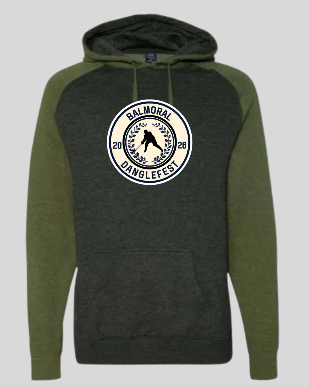 Balmoral Danglefest Raglan Sleeve Pullover Hood