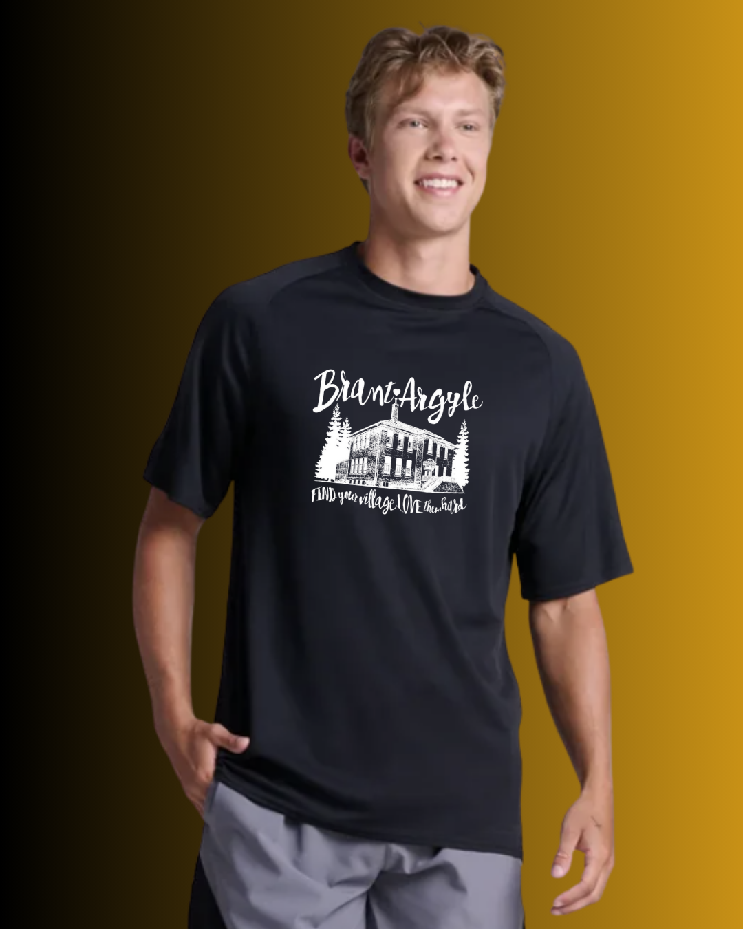 Brant-Argyle Russell Athletic Cotton Performance T-Shirt