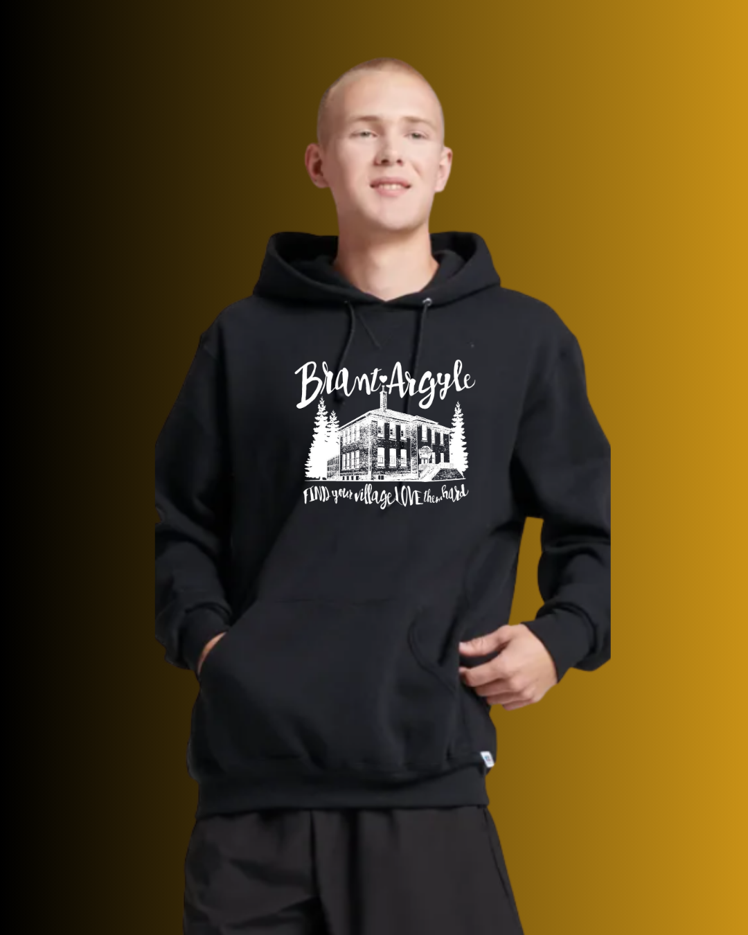 Brant-Argyle Russell Athletic DRI-POWER® Unisex Hoodie