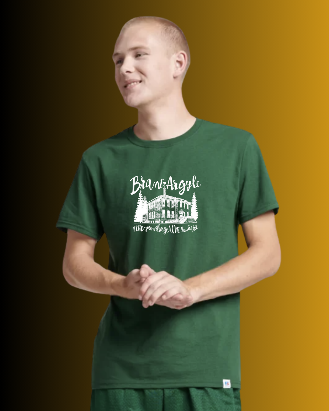 Brant-Argyle Russell Athletic Cotton Performance T-Shirt