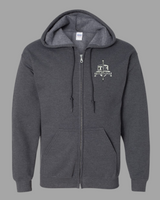 Teulon Elementary Zip Up Hooded Sweatshirt Pencil Logo