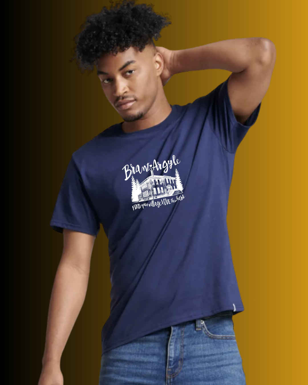 Brant-Argyle Russell Athletic Cotton Performance T-Shirt