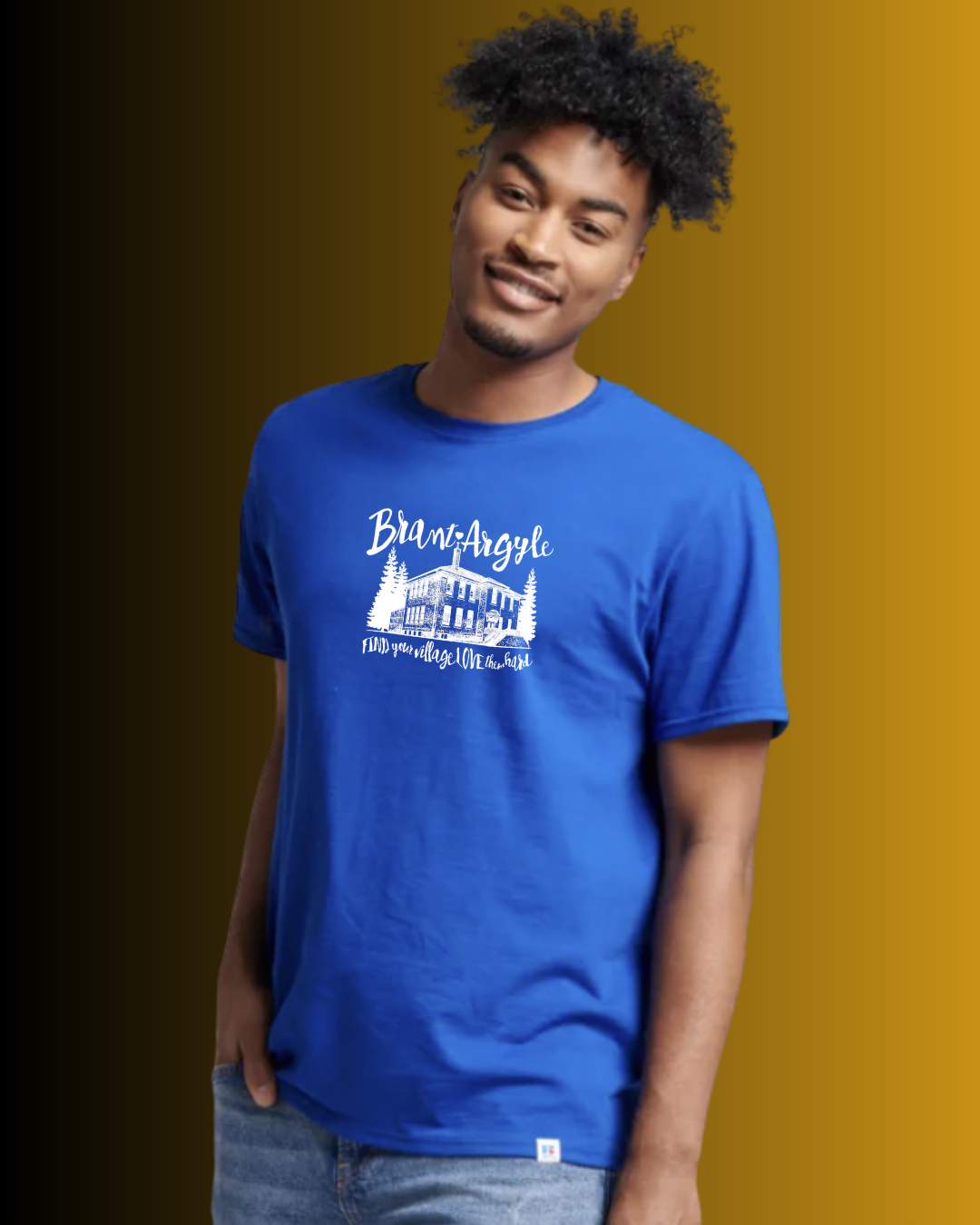 Brant-Argyle Russell Athletic Cotton Performance T-Shirt