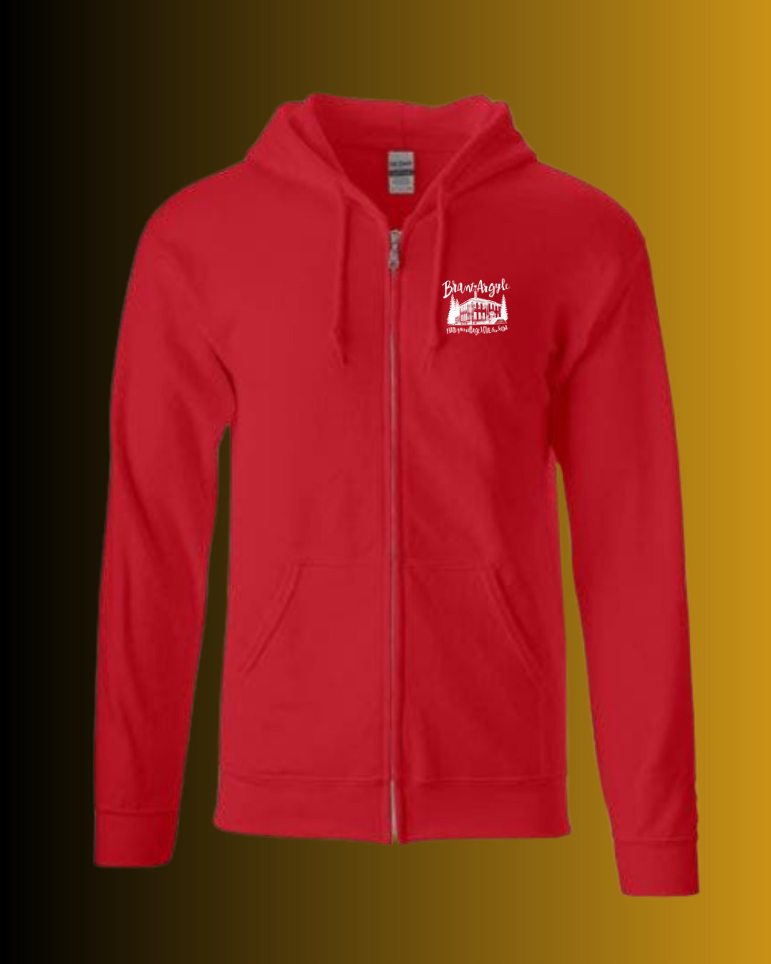 Brant-Argyle Gildan Heavy Blend Zip Up Sweatshirt