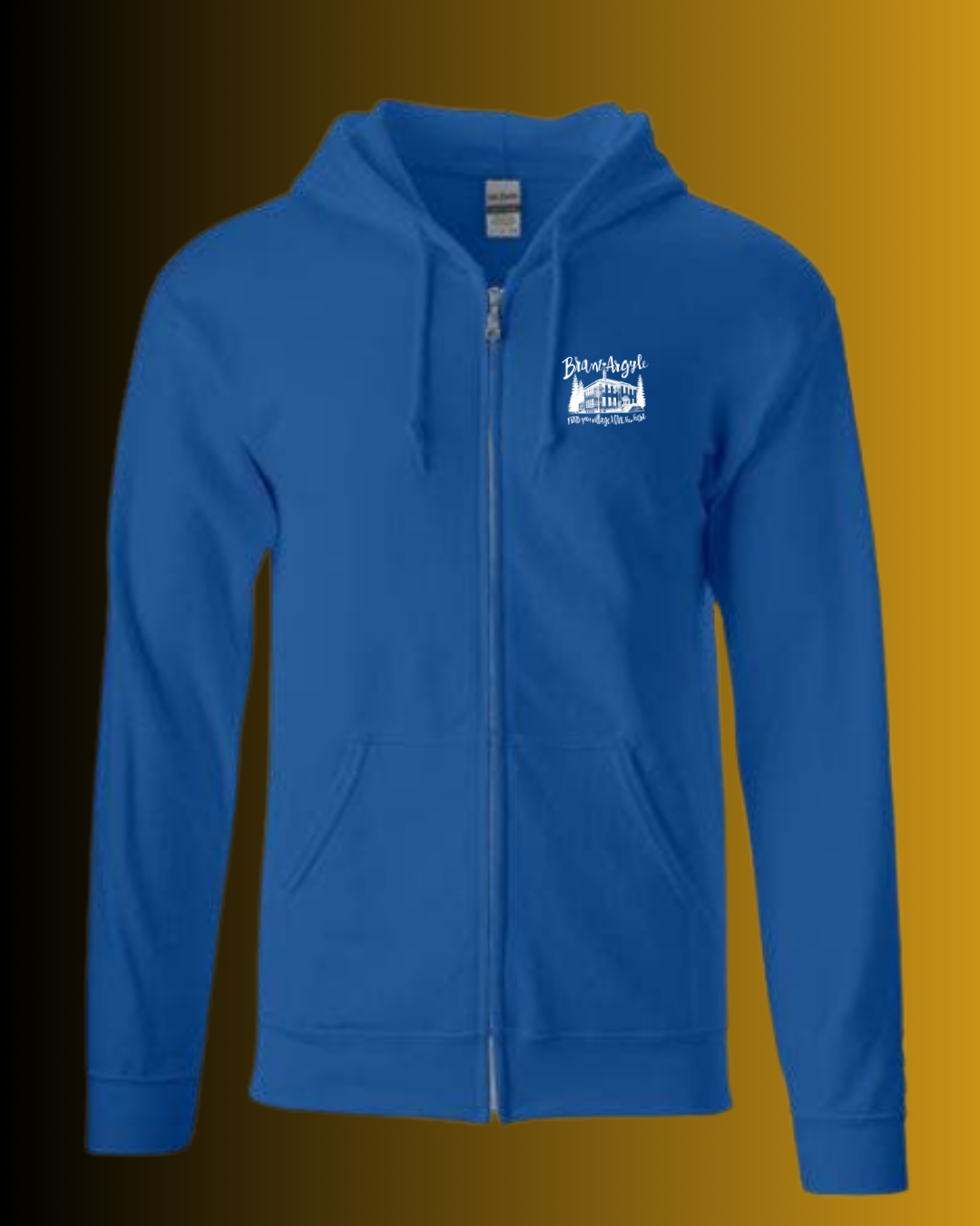 Brant-Argyle Gildan Heavy Blend Zip Up Sweatshirt