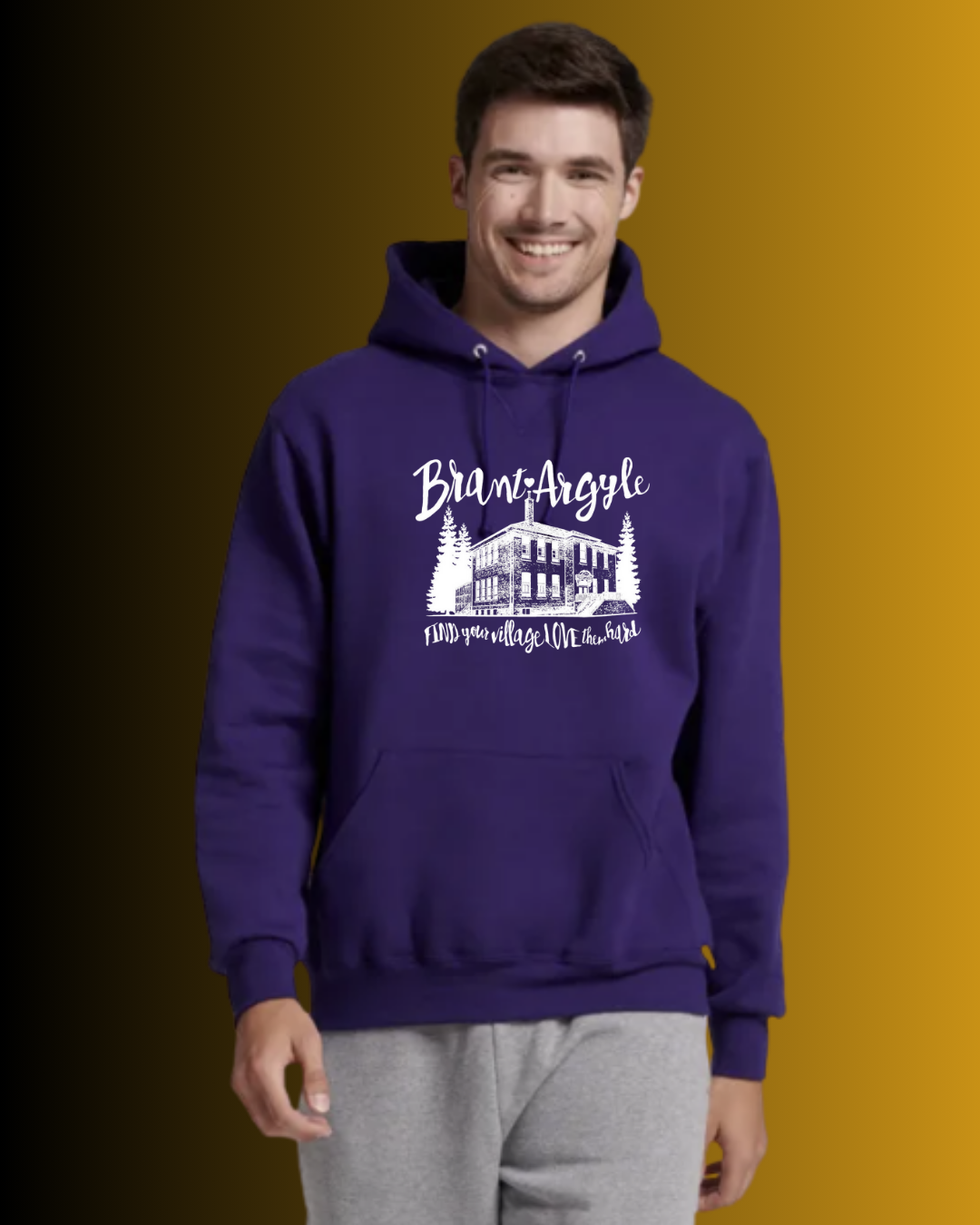 Brant-Argyle Russell Athletic DRI-POWER® Unisex Hoodie