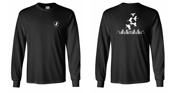 Stony Mountain Goose Shoot Gildan Long Sleeve T-Shirt Screen Printed